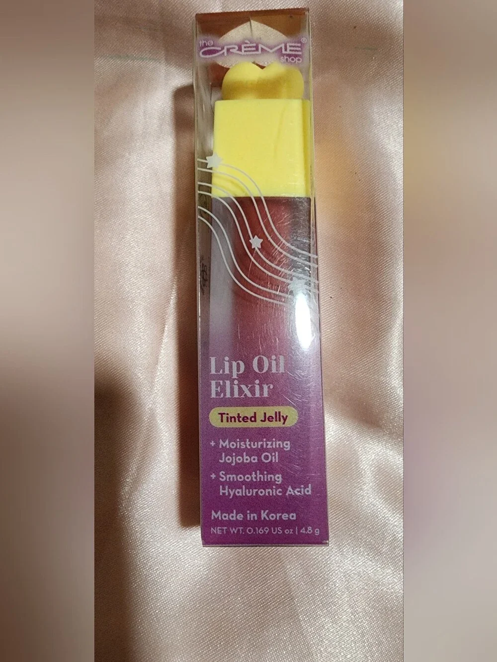 The Crème Shop Lip Oil Elixir - Pink Tinted Jelly Moisturizer
